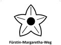 Markierung der Tour Fürstin Margaretha Weg