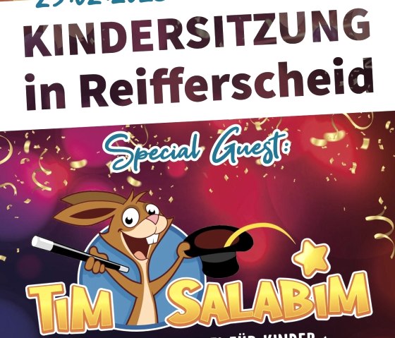 Plakat Kindersitzung der KG, © KG Blau-Weiß Reifferscheid