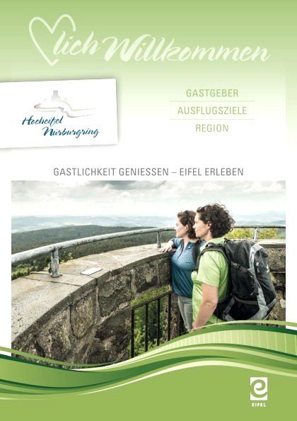 GASTLICHKEIT GENIESSEN – EIFEL ERLEBEN
&quot;Herzlich Willkommen&quot; in der Region Hocheifel-Nürburgring, © Tourist-Information Hocheifel-Nürburgring