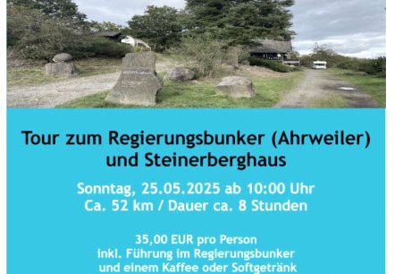 Tour zum Regierungsbunker/Steinerberghaus, © Tourist-Information Hocheifel-Nürburgring, Christian Schöfferle /  E-Biken mit Leidenschaft