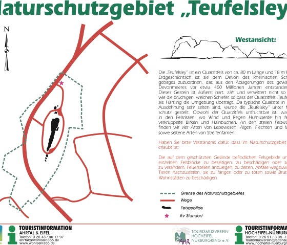 Infotalfel  Teufelsley, © TI Hocheifel-Nürburgring,VG Adenau