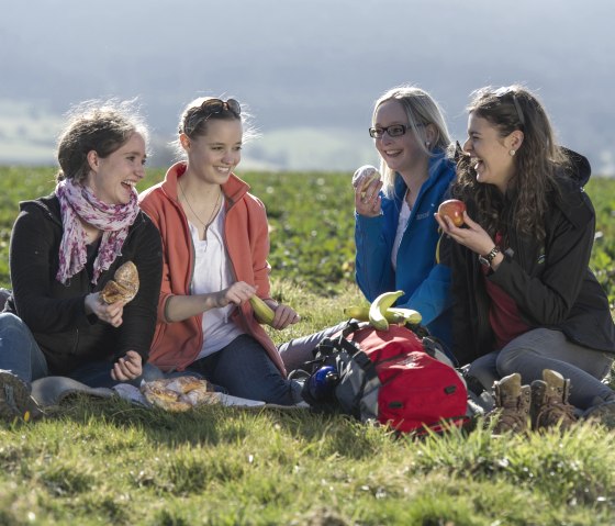 Wanderpause in der Region Hocheifel-Nürburgring auf der EIFELLEITER, © Kappest