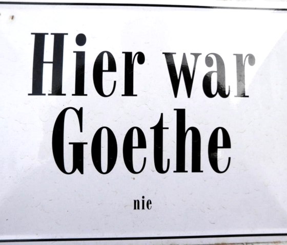 Hier war Goethe NIE, © Klotz