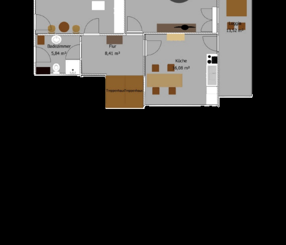 Plan de l'appartement de vacances Bellerwiese