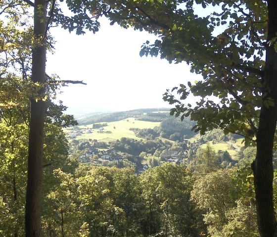 Ausblick von der Clemens-de-Lassaulx-Hütte auf Adenau, © Tourist-Information Hocheifel-Nürburgring