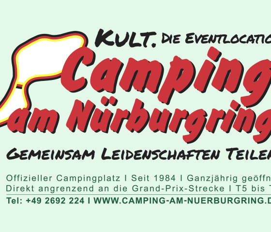 Camping am Nürburgring | Kult. Die Eventlocation, © Camping am Nürburgring GmbH, 53520 Müllenbach