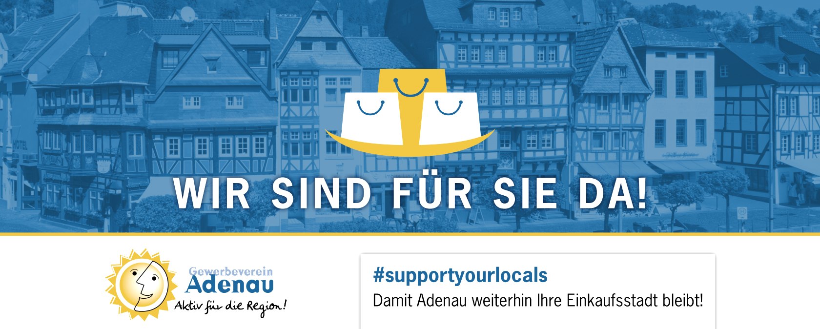 #supportyourlocals  | Wir sidn für Sie da in der Einkaufsstadt Adenau, © Gewerbeverein Adenau e.V.