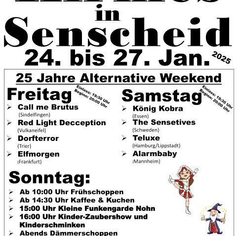 Plakat Kirmes in Senscheid, © Dorfgemeinschaft Senscheid