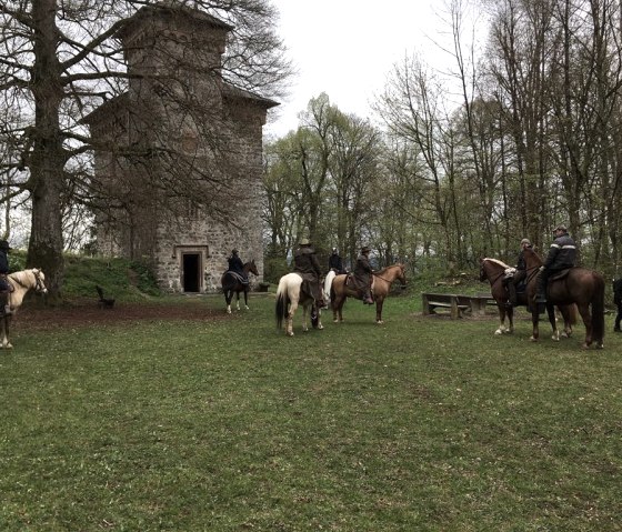 Reitergruppe, © Förderverein Burgruine Arenberg e. V.