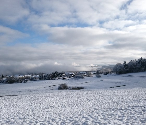 Winterlandschaft mit Blick auf Senscheid, © Kerstin Coletta