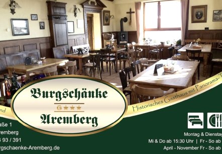 Wilkommen in der  Burgschänke Aremberg, © Burgschänke Aremberg