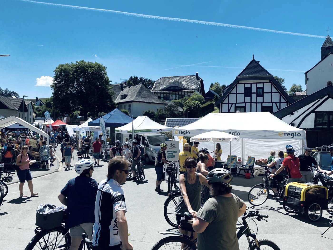 Radaktionstag Tour de Ahrtal Aktionspunkte  Ahrdorf, © TI Hocheifel-Nürburgring, Svea Kiesel