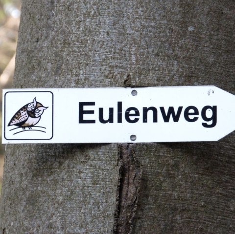 Wegmarkierung Eulenpfad, © Bernd Schiffarth