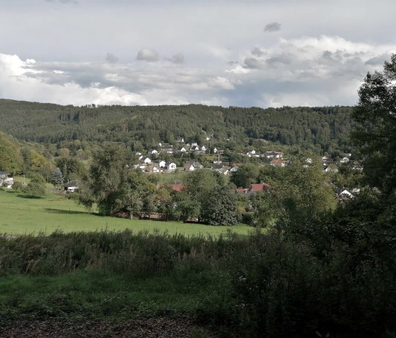 Aussicht von der XXL Bank auf Müsch, © Daniela Schmitz, TI Hocheifel-Nürburgring