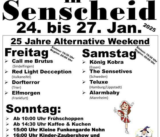 Plakat Kirmes in Senscheid, © Dorfgemeinschaft Senscheid