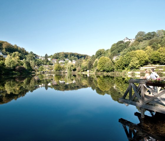 Blick auf den Weiher in Blankenheim am Ahr-Radweg, © Eifel Tourismus GmbH/D. Ketz